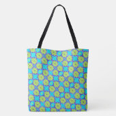 0167 - Grüne Blume - Tote Beutel Tasche (Rückseite)
