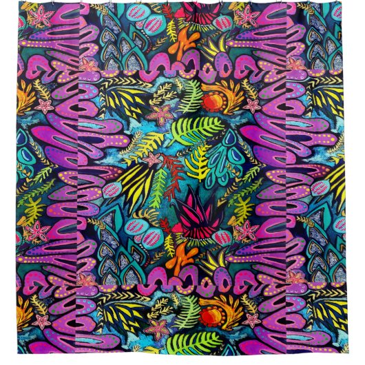 0168 - Marine Life - Duschvorhang (Vorderseite)