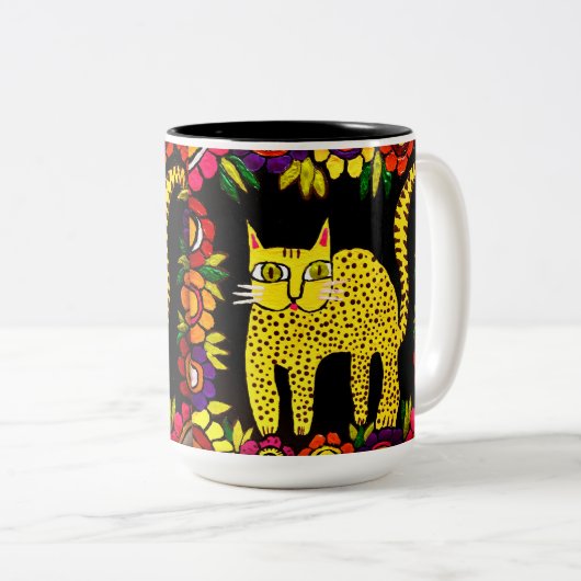 0169 - Basii der Katze-Tasse Zweifarbige Tasse (VorderseiteRechts)