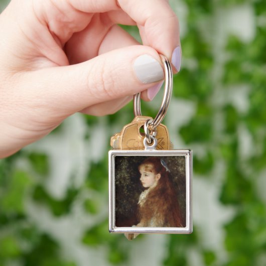 016-003　ルノワール　『イレーヌ・カーン・ダンヴェール嬢』　コンパクト　ミラー SCHLÜSSELANHÄNGER (Hand)