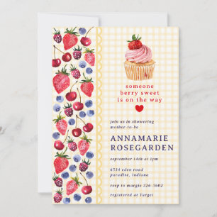 016 Marigold-Beeren-Patchwork-Cupcake-Baby-Party Einladung