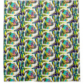 0173 - Pitbull Liebe Duschvorhang (Vorderseite)