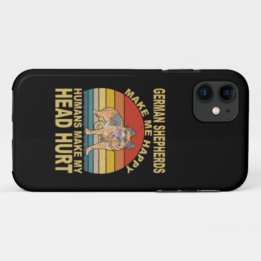 017 Deutsche Hirten machen mich glücklich Case-Mate iPhone Hülle (Rückseite (Horizontal))