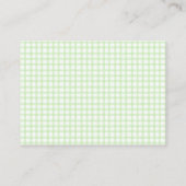 017 Moos-Gingham-Baby-Party-Windel-Raffle Begleitkarte (Rückseite)