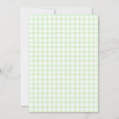 017 Moss Green Blossom Rustic Cross Design Baptism Einladung (Rückseite)