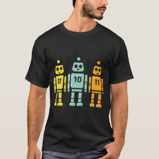 01 10 11 Robot Binär T-Shirt