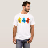 01 10 11 Roboter Binärcode Süßes Tech-Design T-Shirt (Vorne ganz)