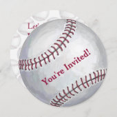 01.12 Baseball-Party Einladung (Vorne/Hinten)
