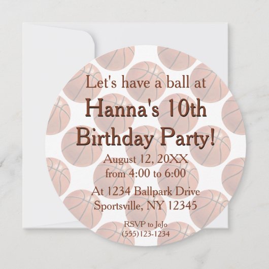 01.12 Basketball-Party Einladung (Rückseite)