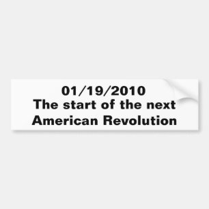 01/19/2010, der Anfang des folgenden Amerikaners Autoaufkleber