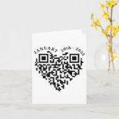 01-20-2025 Funny Trump Dance Troll Qr Scan Preside Karte (Gelbe Blume)