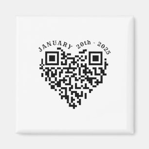 01-20-2025 Funny Trump Dance Troll Qr Scan Preside Magnet