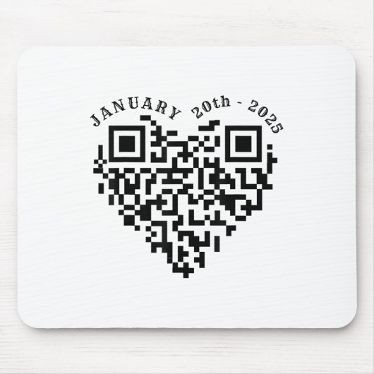 01-20-2025 Funny Trump Dance Troll Qr Scan Preside Mousepad (Vorne)
