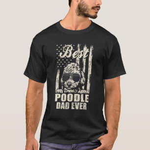 01 Bester Pudel-Vater Aller Zeiten Vintage Retro-F T-Shirt