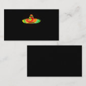 01.Cinco De Mayo Gefärbte Krawatte Sombrero Gefärb Visitenkarte (Vorne/Hinten)