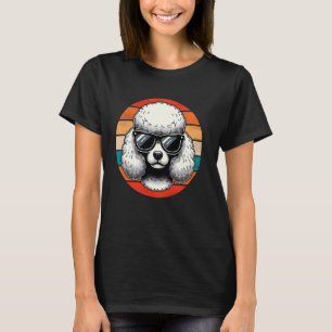 01 Cooles Retro-Pudel-Design Pudel mit Sonnenbrill T-Shirt
