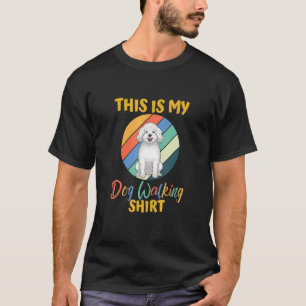 01 Das ist mein Hund beim Spazierengehen Pudel Wei T-Shirt