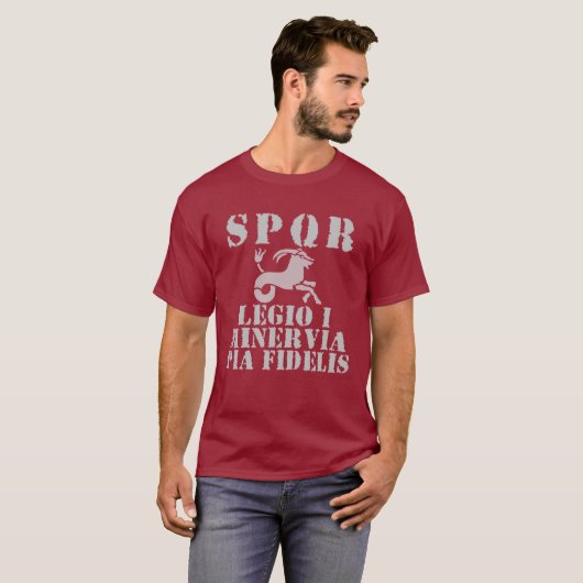 01 Domitians 1. Minervan Legion - Steinbock T-Shirt (Vorne ganz)
