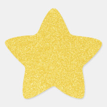 01 Gelber Glitzer Print Glitzern Star