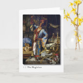 01 Magician Tarot Grußkarte Karte (Gelbe Blume)