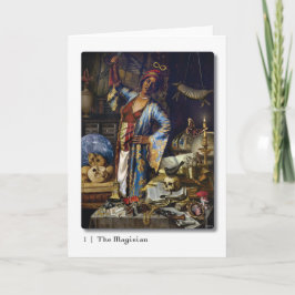 01 Magician Tarot Grußkarte Karte