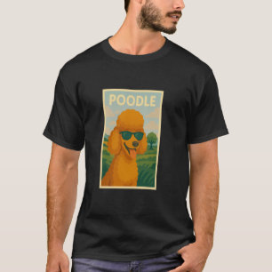 01 Pudel Cool Art Minimalist Druck Pop Art Pudel T-Shirt