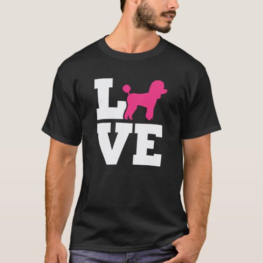01 Pudel Liebe T-Shirt (Vorderseite)