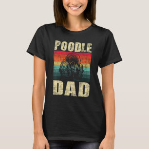 01 Pudel-Vater - Retro Vintage Vatertag Hund Zü T-Shirt