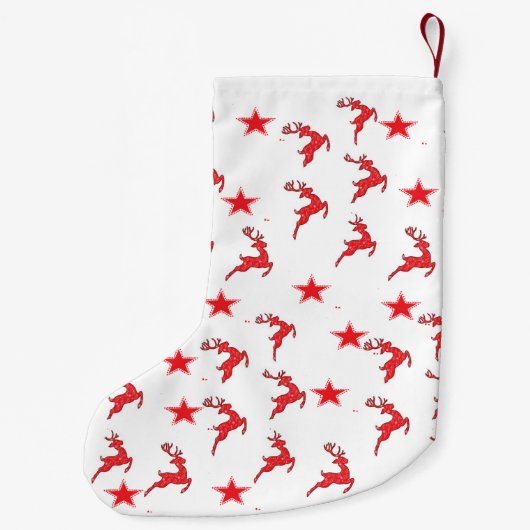 01 Rentierstars-Strumpf Kleiner Weihnachtsstrumpf (Rückseite)