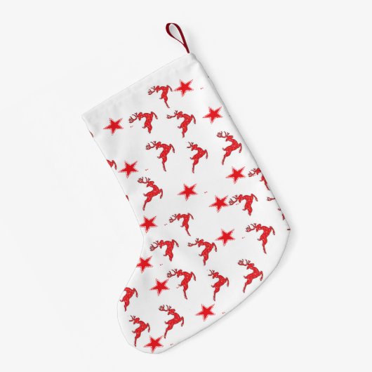 01 Rentierstars-Strumpf Kleiner Weihnachtsstrumpf (Rückseite (Hängend))