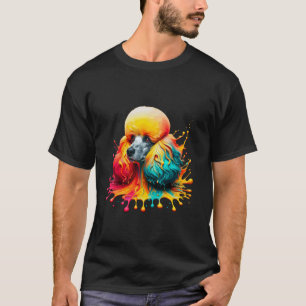 01 tropfende Kunst Pudel Pudel T-Shirt