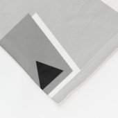 020216 - Grau, White und Black on Gray CCCC Fleecedecke (Ecke)
