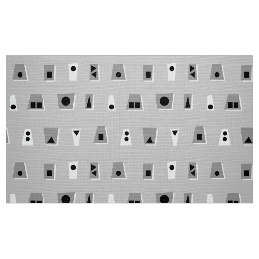 020216 - Grau, White und Black on Gray CCCC Stoff (Fat Quarter (45,7 x 55,9 cm))