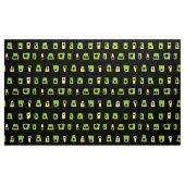 020216 - Grün, Gelb und Schwarz Stoff (Yard (91,4 cm))