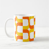 020614 - Bernstein und Orange auf Weiß Kaffeetasse (Links)