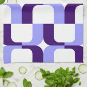 020614 - Pastel Blue and Deep Lila auf White Küchentuch (Gefaltet)