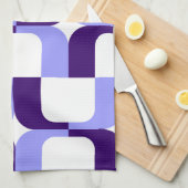 020614 - Pastel Blue and Deep Lila auf White Küchentuch (Viertel Falte)