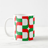 020614 - Rot und Grün auf Weiß Kaffeetasse (Links)