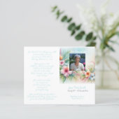 #0211252 Memorial Funeral Order of Service Program (Stehend Vorderseite)