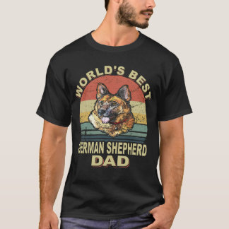021 Bester deutscher Schäferhund-Vater aller Zeit T-Shirt