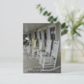 022, Rocking Chair RowEdisto Beach, South Carolina Postkarte (Stehend Vorderseite)