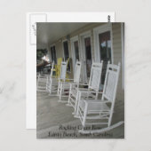 022, Rocking Chair RowEdisto Beach, South Carolina Postkarte (Vorne/Hinten)