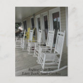 022, Rocking Chair RowEdisto Beach, South Carolina Postkarte (Vorderseite)