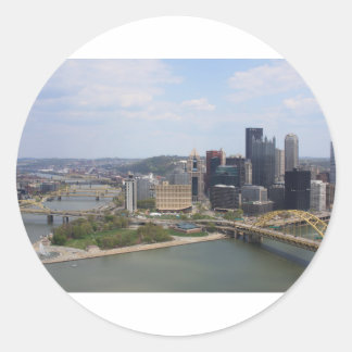 0230 Pittsburgh (Goldenes Dreieck).JPG Runder Aufkleber