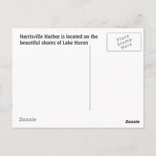 026, Harrisville, Michigan Postkarte (Rückseite)