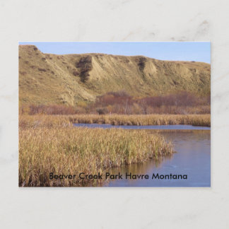 027, Beaver Creek Park Havre Montana Postkarte