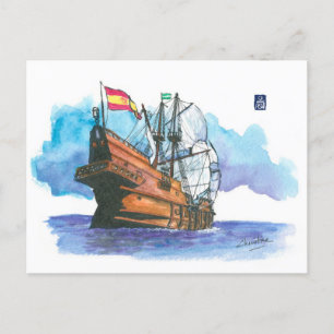 (027) El Galéon Sailboats Postkarte