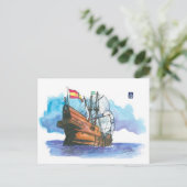 (027) El Galéon Sailboats Postkarte (Stehend Vorderseite)