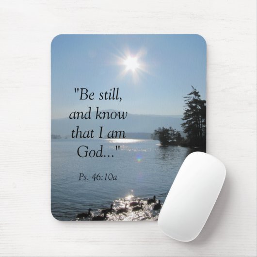 027, "sind noch und wissen, dass ich Gott…" bin, Mousepad (Mit Mouse)