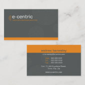 028 Julie :: BCard - Dynamic Centric - Silber Visitenkarte (Vorne/Hinten)